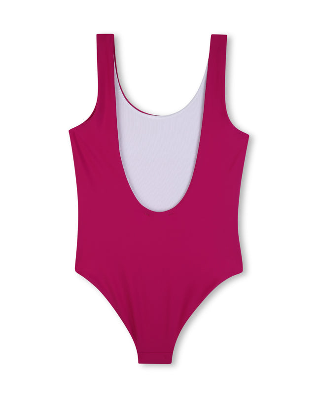 kids atelier chloe Magenta Chloé Logo Swimsuit