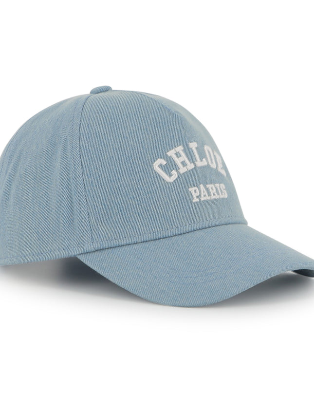 kids atelier chloe Light Blue Chloé Paris Denim Cap