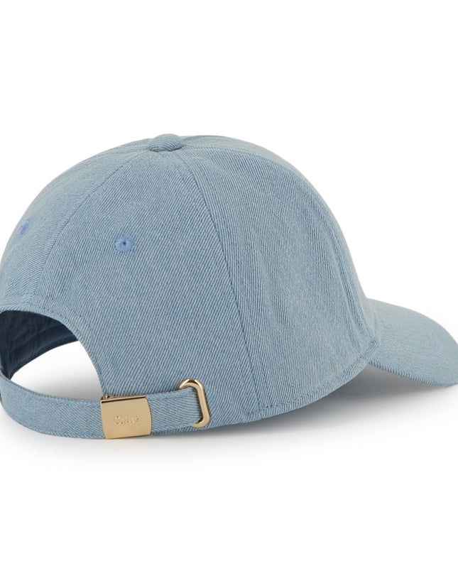 kids atelier chloe Light Blue Chloé Paris Denim Cap