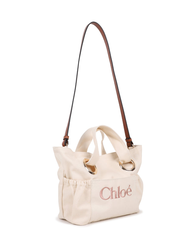 kids atelier chloe Ivory Chloé Ring-Detail Handbag