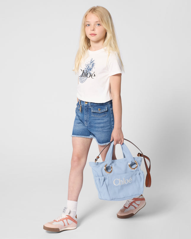 kids atelier chloe Blue Chloé Ring-Detail Handbag