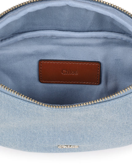 kids atelier chloe Light Blue Chloé Denim Crossbody Bag