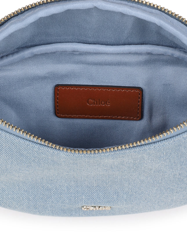 kids atelier chloe Light Blue Chloé Denim Crossbody Bag