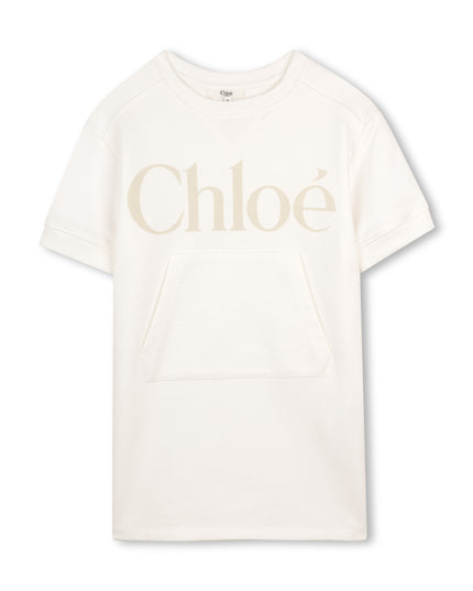 kids atelier chloe Off White Chloé Logo Dress