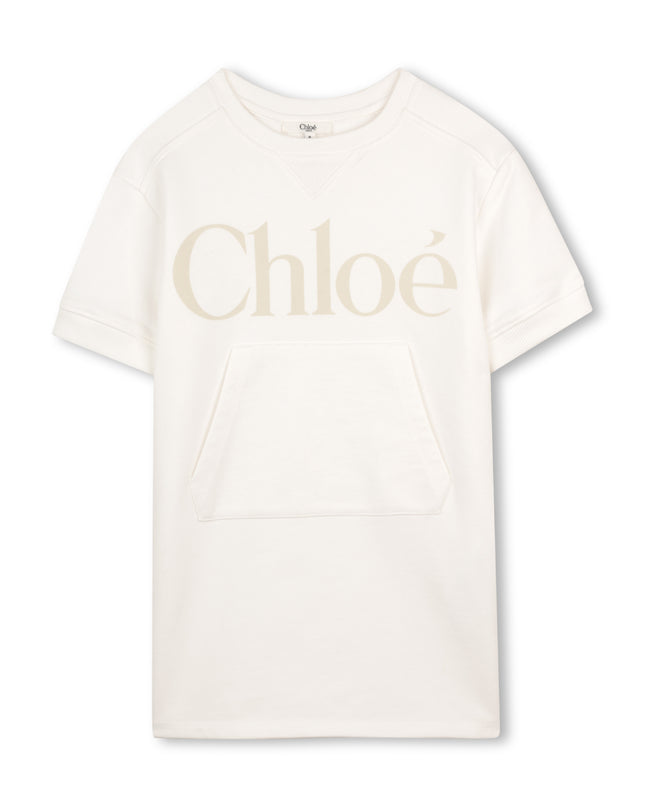 kids atelier chloe Off White Chloé Logo Dress