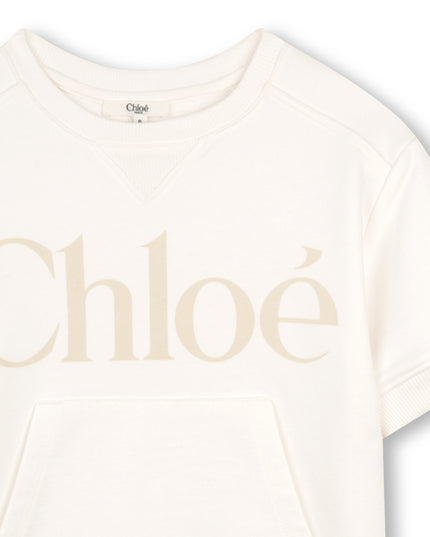 kids atelier chloe Off White Chloé Logo Dress