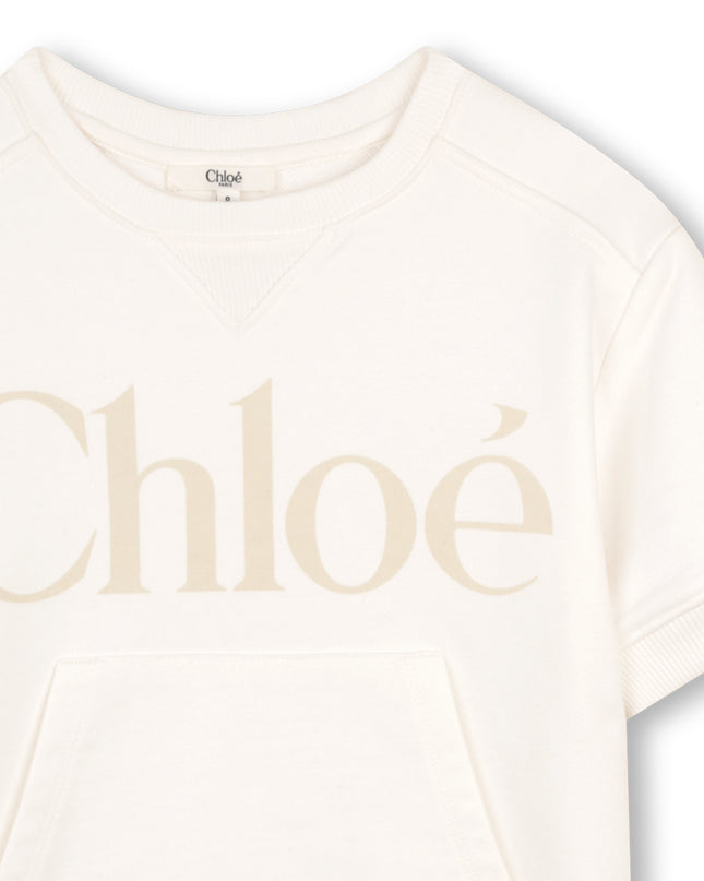kids atelier chloe Off White Chloé Logo Dress