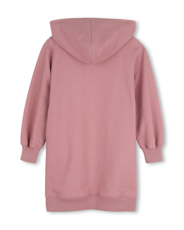 Kids Atelier Chloe Pink Heart Logo Hoodie Dress