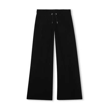 Kids Atelier Chloe Black Logo Drawstring Pants