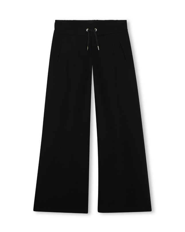 Kids Atelier Chloe Black Logo Drawstring Pants