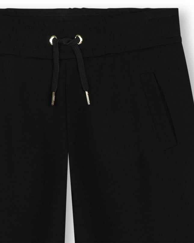 Kids Atelier Chloe Black Logo Drawstring Pants
