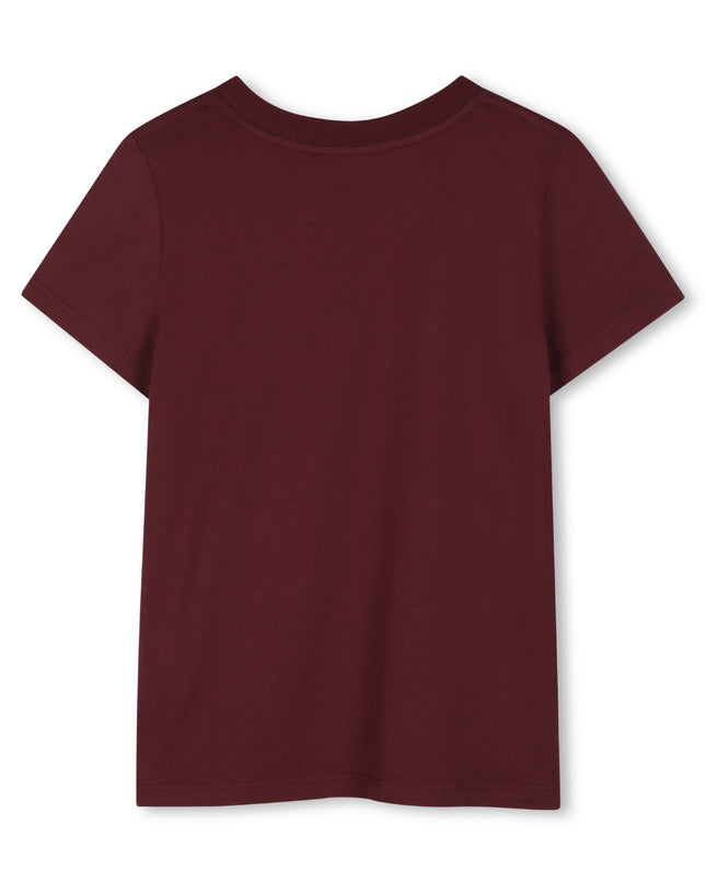 Kids Atelier Chloe Dark Plum Logo Tee