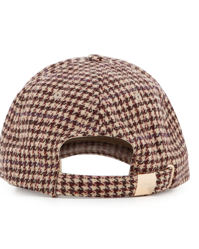 Kids Atelier Chloe Houndstooth Logo Cap