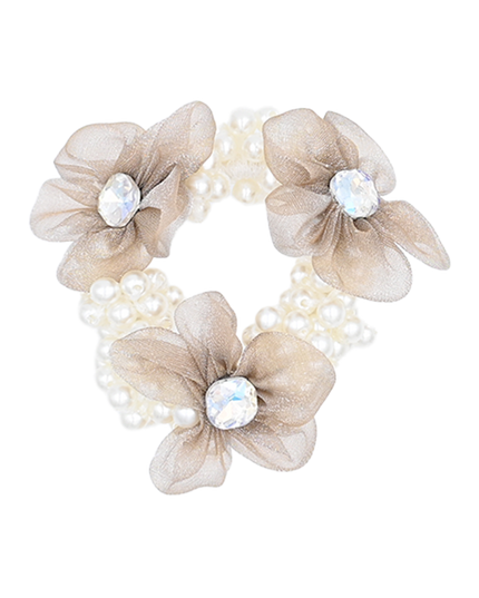 mimi tutu-MTPCS25007-Rhinestone Flower Scrunchie