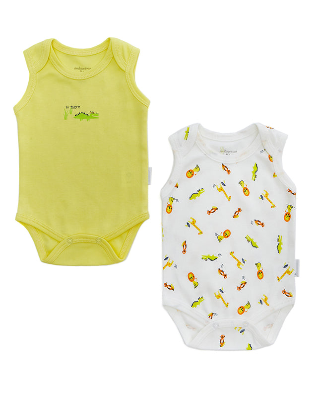 Andy Wawa-YELLOW-BABY BODY 2 PCS BODY  CUTE CROCODILE-AC22534