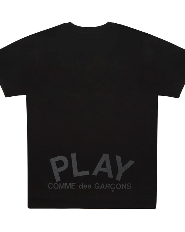 Black Double Vertical Heart T-Shirt