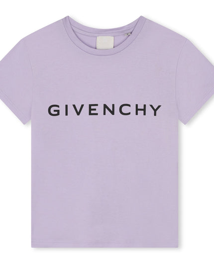 Givenchy-H30426-935-LILAC-SHORT SLEEVES TEE-SHIRT