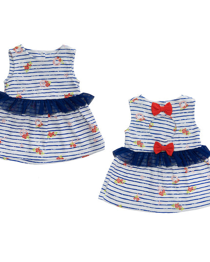 Andy Wawa-NAVY-BABY DRESS FLOWERS ANCHORS-AC22558