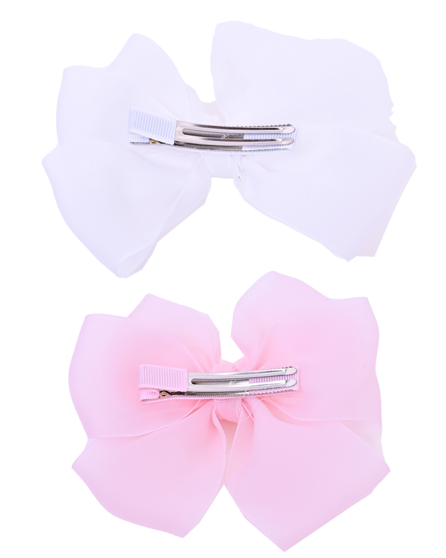 Multicolor Ribbon Bow Hairclip Set