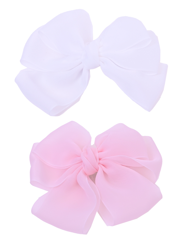 Multicolor Ribbon Bow Hairclip Set