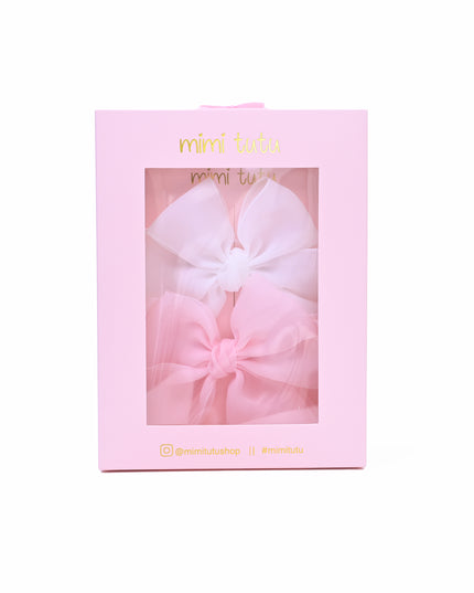 Multicolor Ribbon Bow Hairclip Set