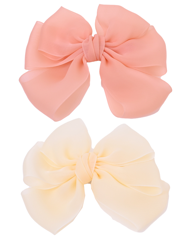 Multicolor Ribbon Bow Hairclip Set