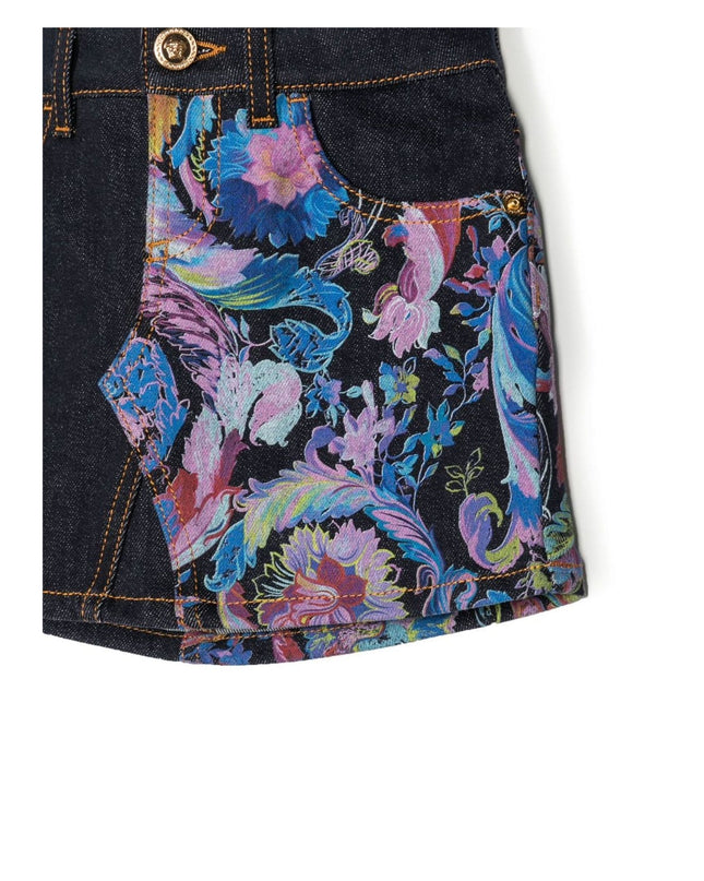 versace-Denim Floral Skirt-1000033-1a04712-2d100