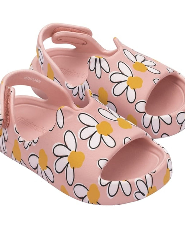 Pink Daisy Print Sandals