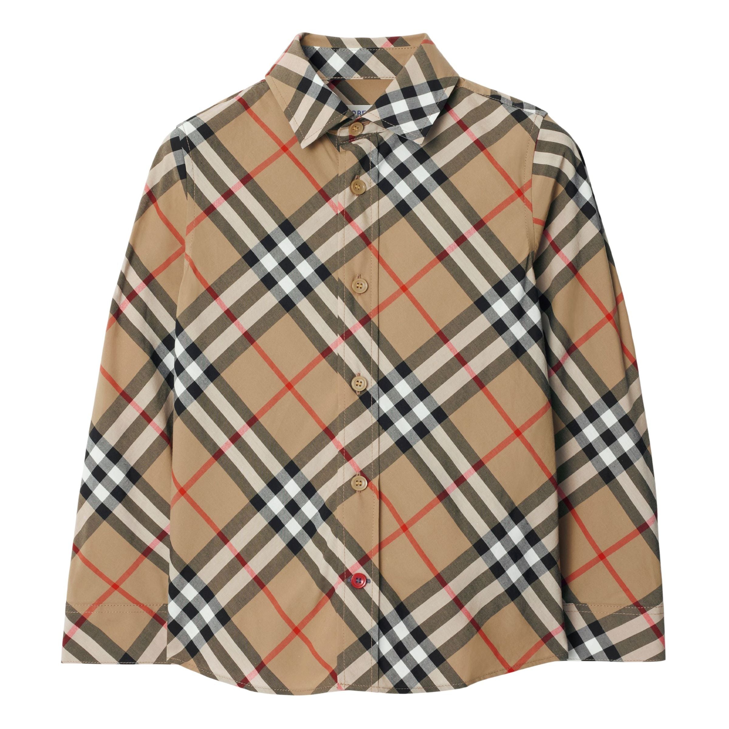 新年の贈り物 Burberry-SAND IP CHECK-8088966-C:KB5 OWEN LS ESNTL:159218 トップス