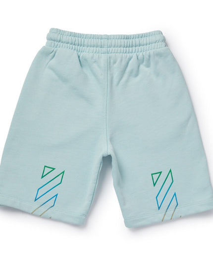 off-white-obci001s24fle0014084-Light Blue Cotton Shorts