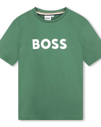 boss-j50718-651-kb-Green Logo T-Shirt