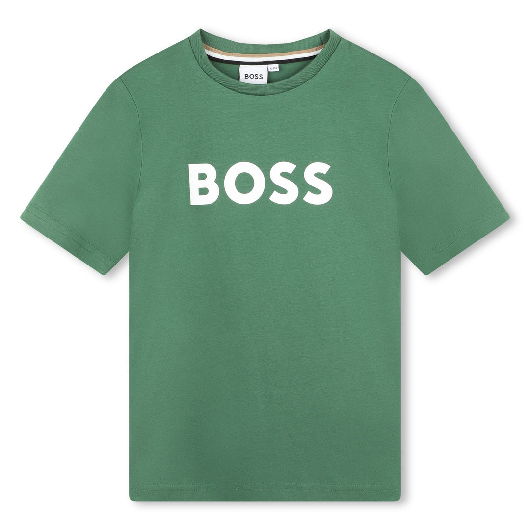 boss-j50718-651-kb-Green Logo T-Shirt