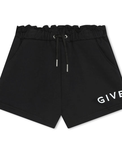 givenchy-h30062-09b-kg-Black Logo Shorts
