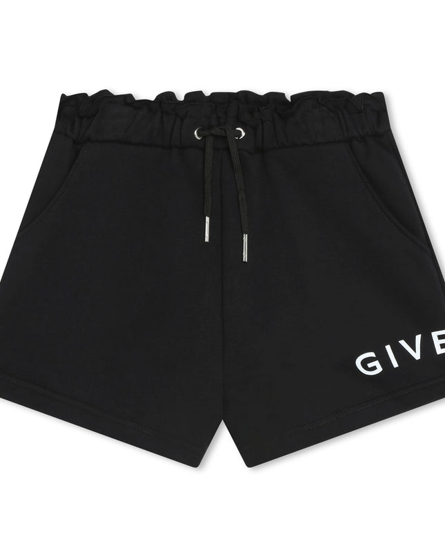 givenchy-h30062-09b-kg-Black Logo Shorts