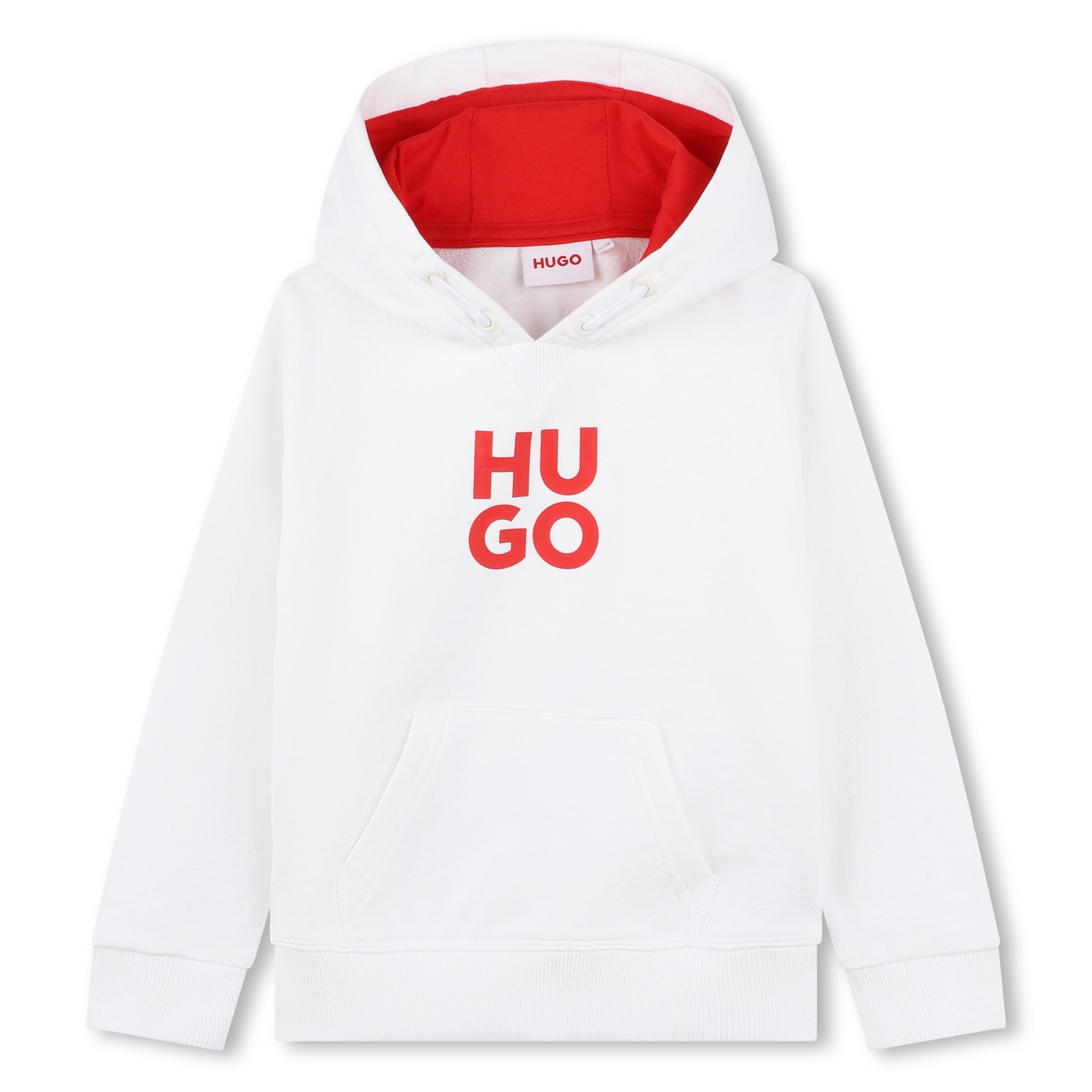 Hugo Kids White Hoodie for Boys