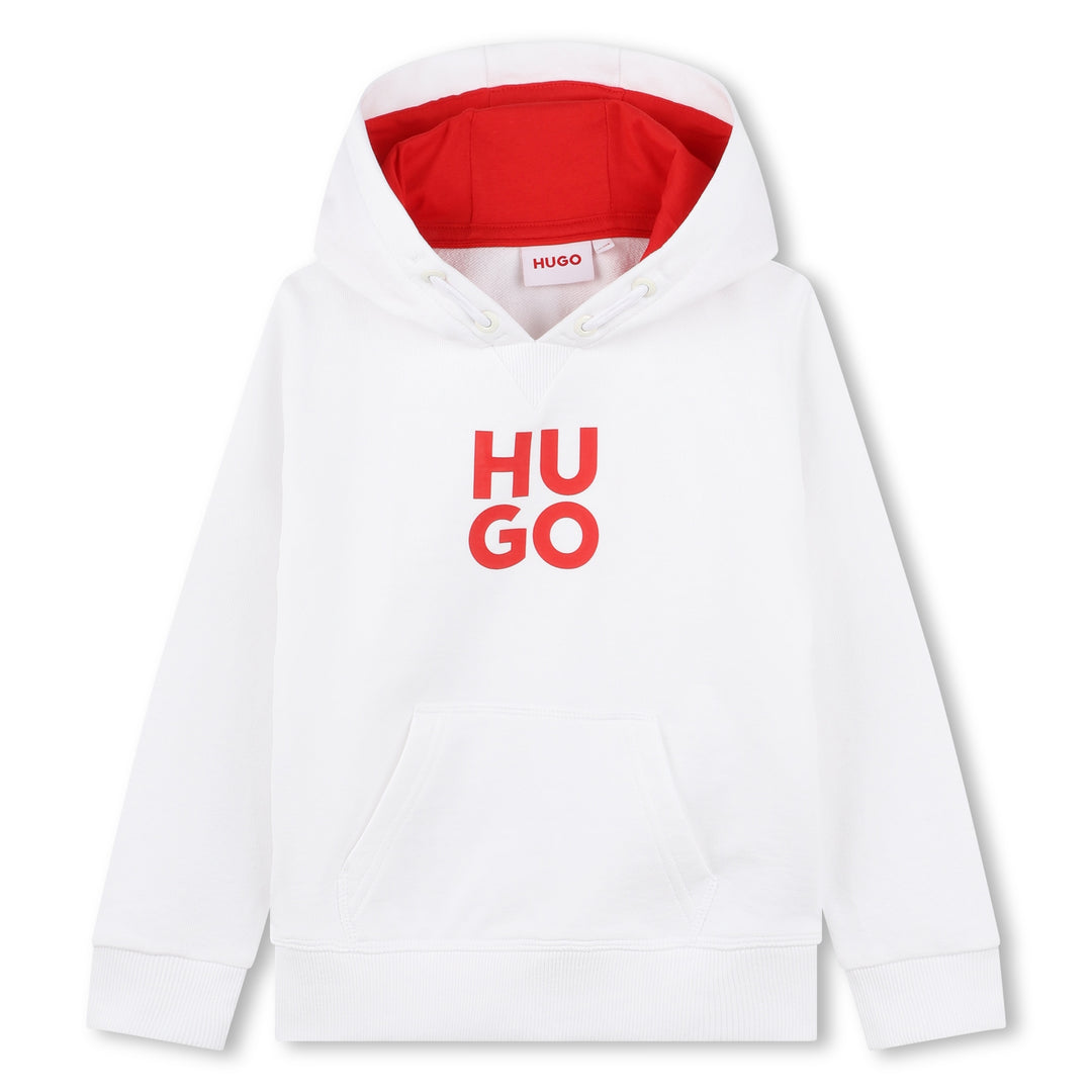 hugo-g00022-10p-kb-White Logo Hoodie