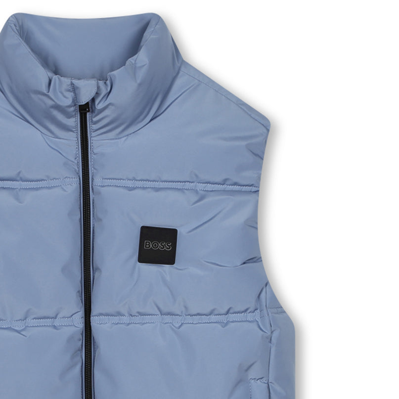 Blue Logo Puffer Vest