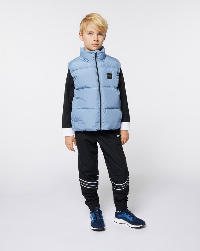 Blue Logo Puffer Vest