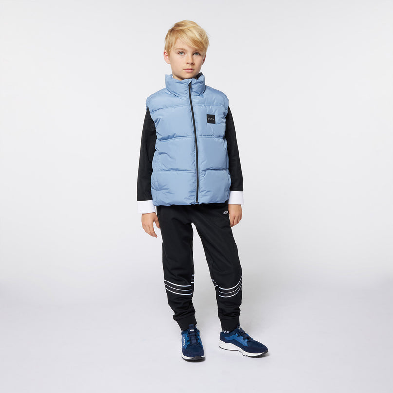 Blue Logo Puffer Vest