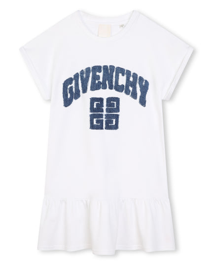 givenchy-h30286-10p-kg-White Short Sleeved Dress