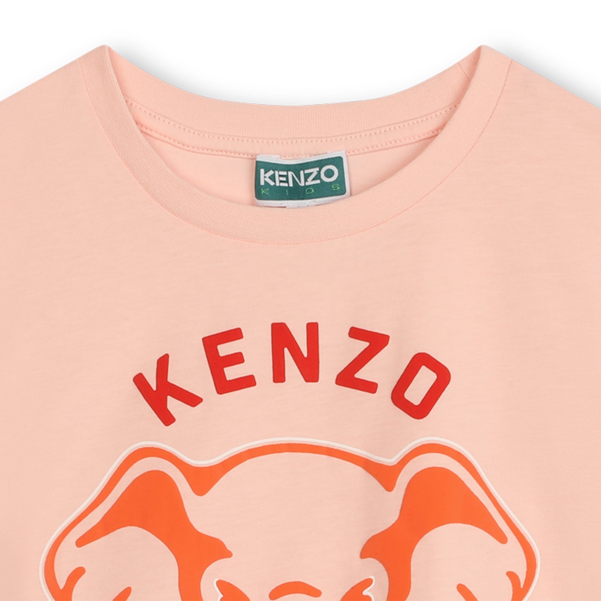 Kenzo KIDS GIRLS Pink Elephant Logo T Shirt