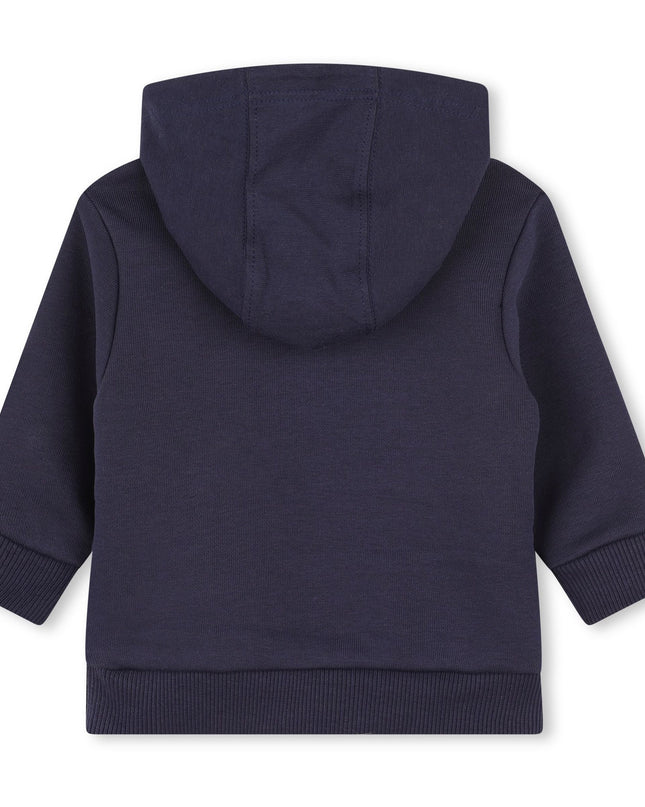 Navy Outline Logo Hoodie