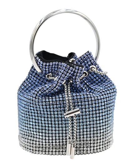 Moonstone Rhinestone Chain Buckle Purse