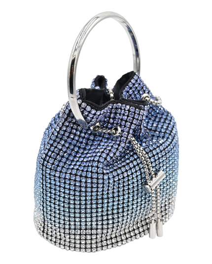Moonstone Rhinestone Chain Buckle Purse