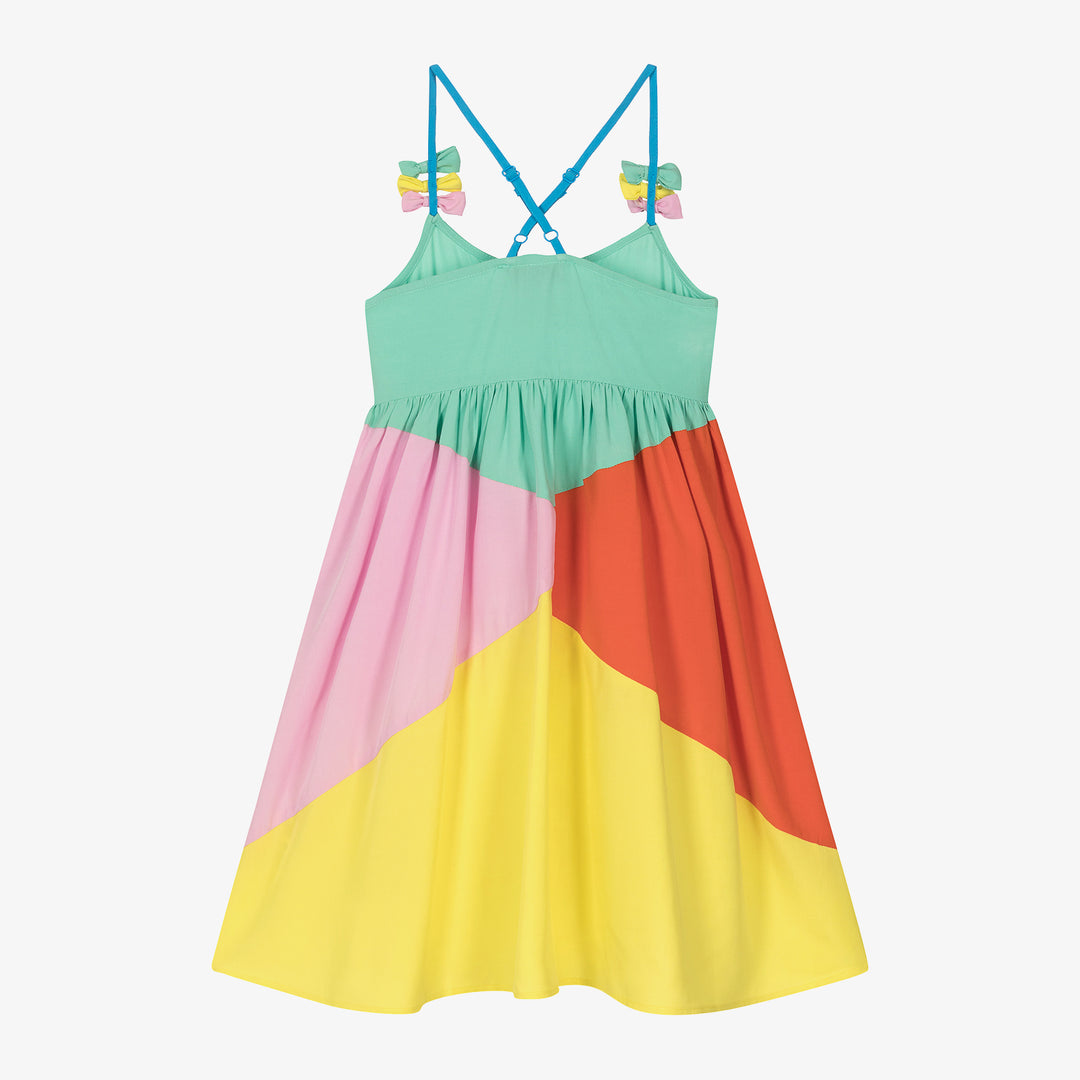 Stella-Colorblock Bow Dress-TU1B12-Z0491-999-Multi