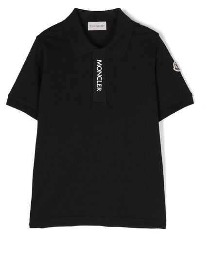 moncler-j1-954-8a000-05-8496w-999-Black Logo Polo