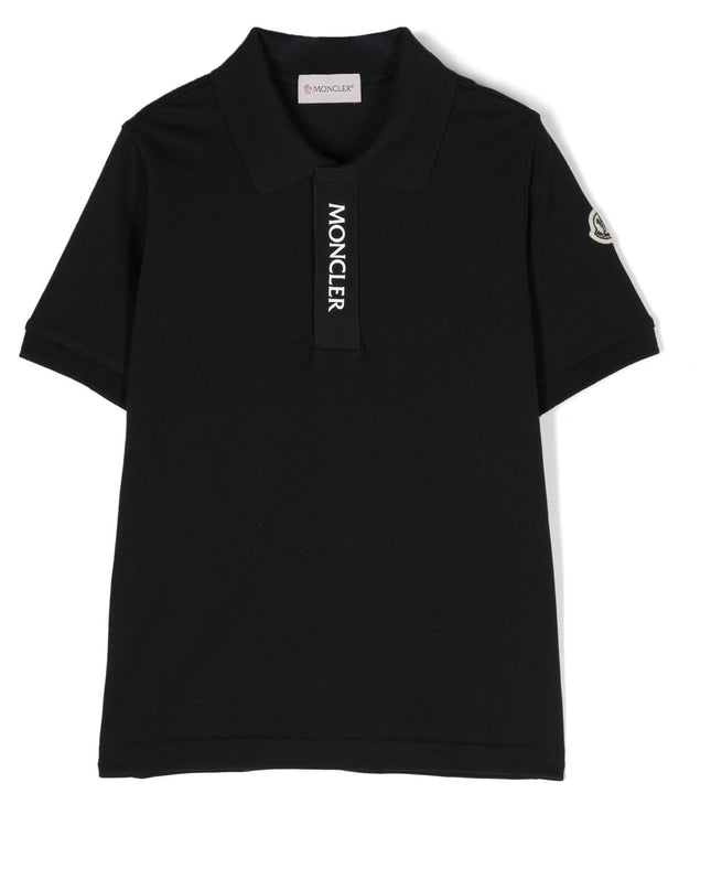 moncler-j1-954-8a000-05-8496w-999-Black Logo Polo