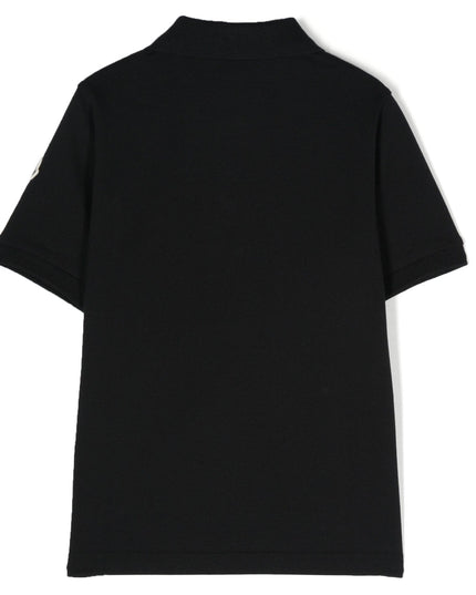 moncler-j1-954-8a000-05-8496w-999-Black Logo Polo
