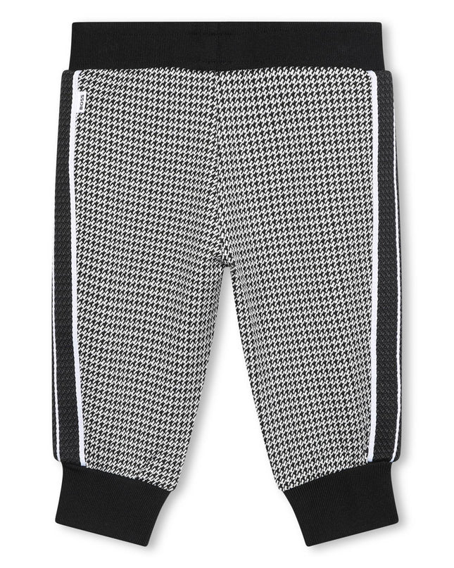 Black Monogram Print Sweatpants