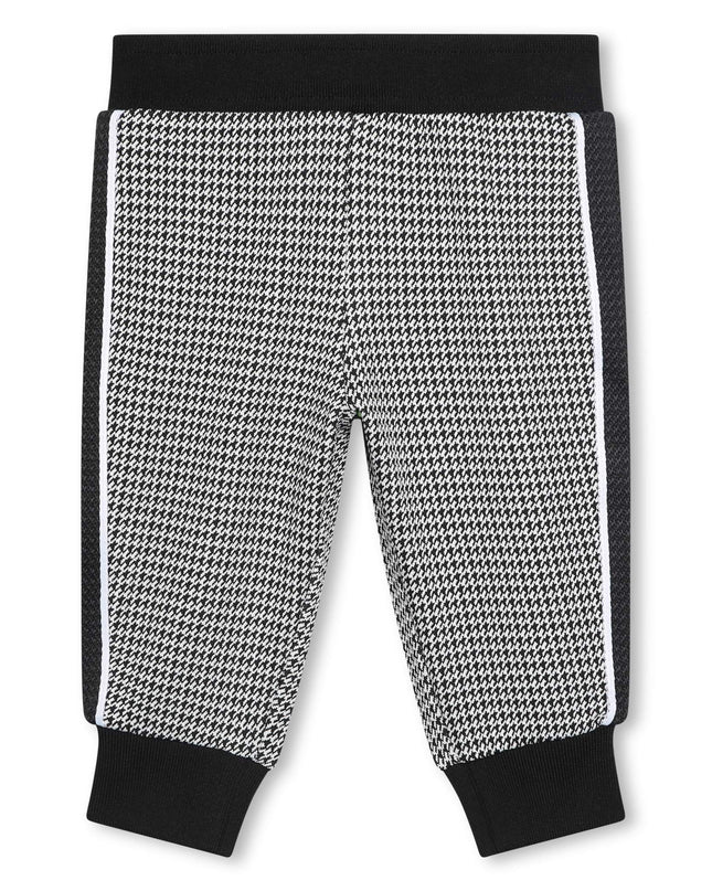 Black Monogram Print Sweatpants
